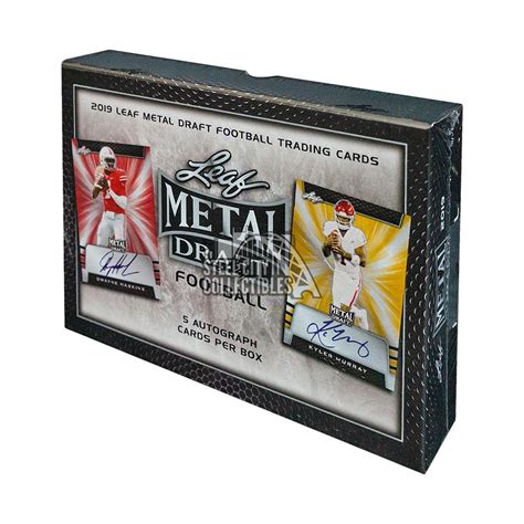 leafs metal 2019 football hobby box|2019 Leaf Metal Draft Football Hobby Box .